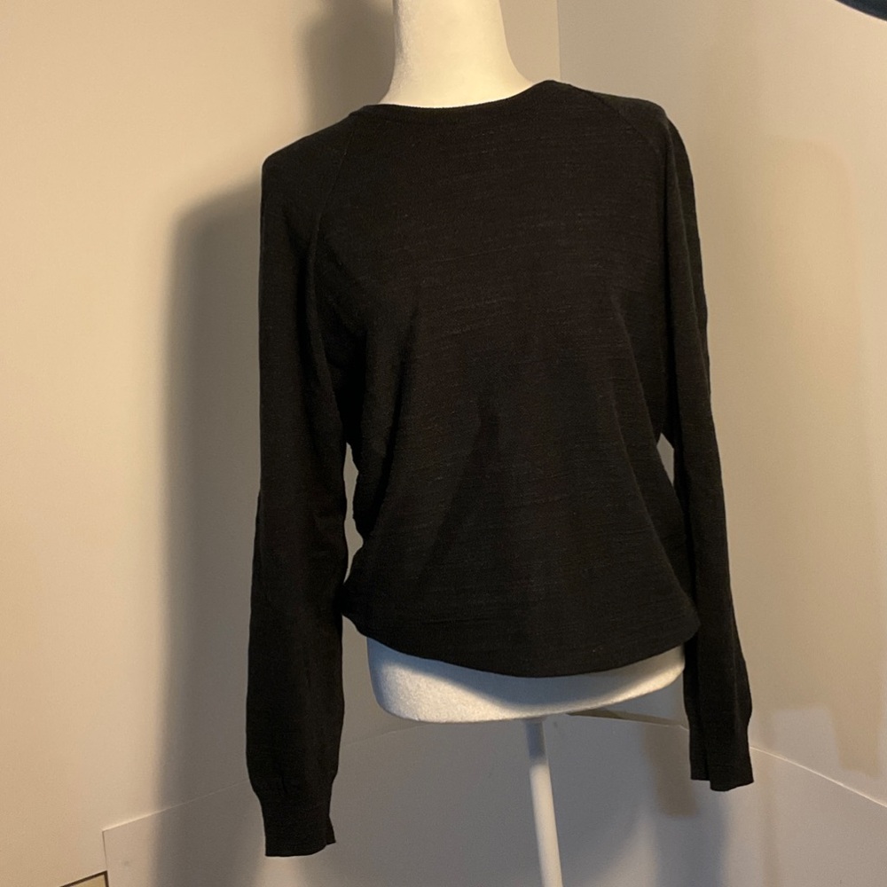 J. Crew Black Long Sleeve Top